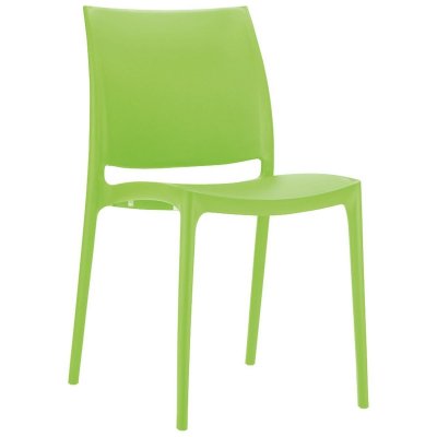 Chaise design 'ENZO' verte 