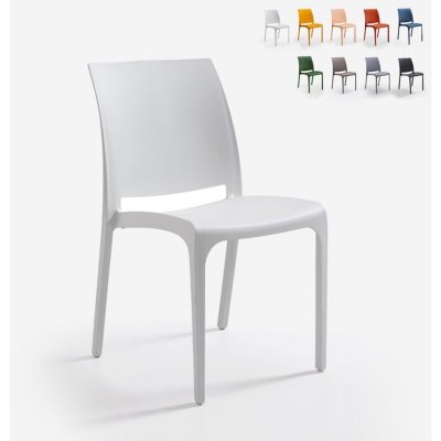BICA Chaise empilable pour bar restaurant jardin ext&eacute;rieur int&eacute;rieur volga 