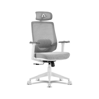ALPHA GAMER Chaise Ergonomique  Stella Blanche/grise