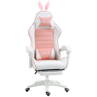 VINSETTO Chaise Gaming Inclinable R&eacute;glable Repose-pied R&eacute;tractable
