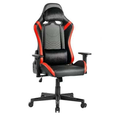 MARS GAMING Chaise Gaming Leather PU MGC-PRO, Accoudoirs 2D, Dossier Inclinable, Rouge 