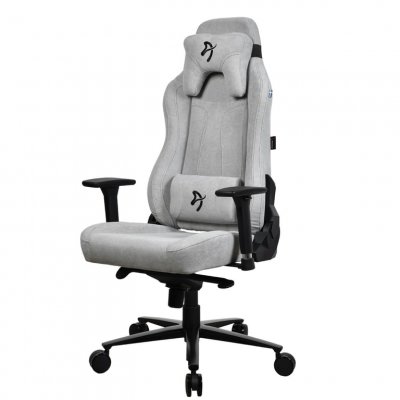 AROZZI Chaise Gaming Vernazza  Tissu Doux - Gris clair