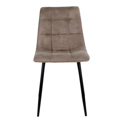 Chaise Marron Clair MIDDELFART Pieds Noir