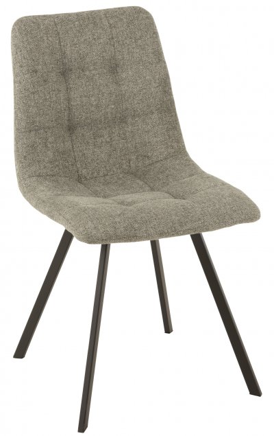GENERIQUE Chaise m&eacute;tal gris clair Babie L 45 cm