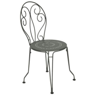FERMOB Chaise Montmartre - Ronde - Acier - Romarin - 87cm