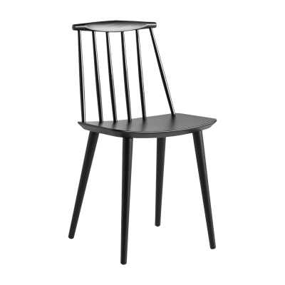 Chaise noire en bois de h&ecirc;tre J77 - HAY