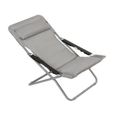 LAFUMA MOBILIER Chaise pliante  Transabed Be Comfort gris clair