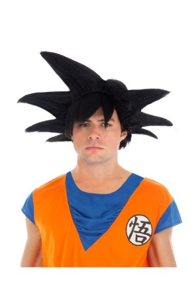 CHAKS  PERRUQUE GOKU SAIYAN NOIRE DBZ- - Perruques