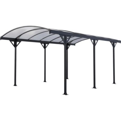 CHALET & JARDIN Chalet&jardin - Carport alu -couv'voiture 35 - 15,24 M&sup2;- gris
