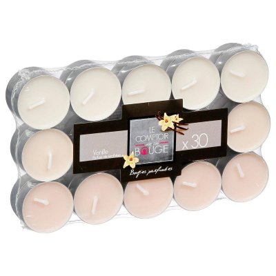 LE COMPTOIR DE LA BOUGIE CHALEUR Bougies chauffe-plat parfum&eacute;es x30 vanille