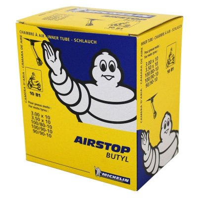 MICHELIN Chambre a air 10'' 3.00-10 a 100-90-10 10b1 valve coudee 150&deg;