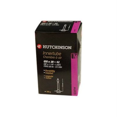 HUTCHINSON Chambre &agrave; air City  650x28-42B-C valve Presta (48 mm) r&eacute;si