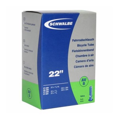 SCHWALBE Chambre &agrave; air City  AV8 550x37-44A valve Schrader (40 mm)