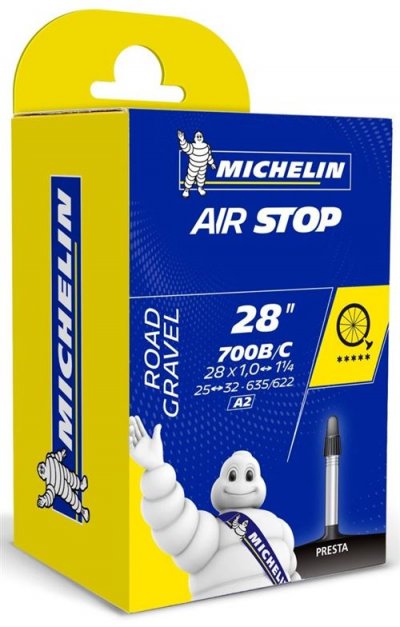MICHELIN Chambre a air  a2 airstop 700x25 32 valve presta 40mm