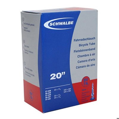 SCHWALBE Chambre &agrave; air  - 500 / 20x1 3/8 37-438 &agrave; 37-451 Presta 40 mm