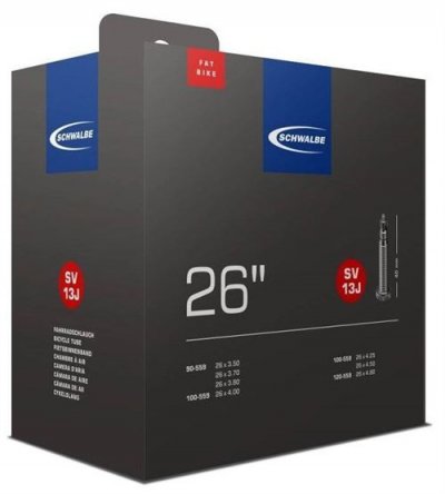 SCHWALBE Chambre &agrave; air VTT  SV13J 26x3.50-4.80 valve Presta (40 mm) Ob