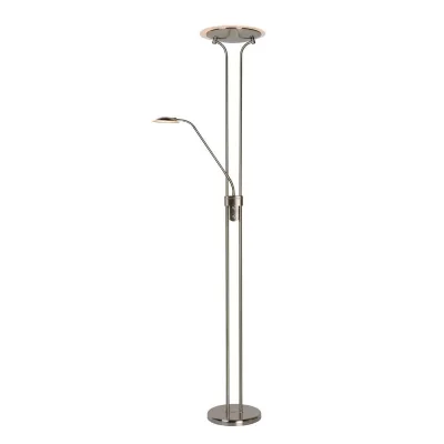 LUCIDE CHAMPION LED-Lampadaire LED avec liseuse m&eacute;tal H180cm