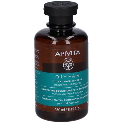 APIVITA Champ&uacute; equilibrante para cabello graso con menta y prop&oacute;leo 250 ml