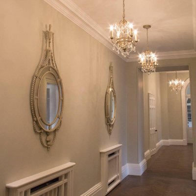 FEISS Chandelier gianna 4x60w argent dor&eacute;