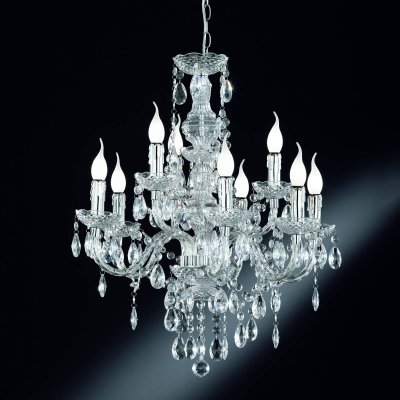 TRIO Chandelier l&uuml;ster chrom&eacute; 9x40w e14