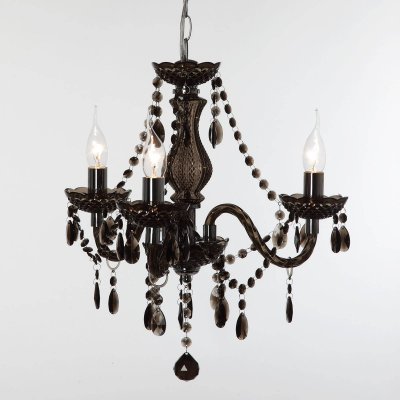 REALITY LEUCHTEN Chandelier l&uuml;ster chrom&eacute; noir 3x40w e14