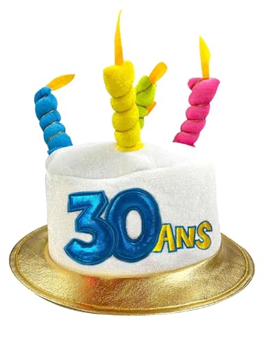 GéNéRIQUE Chapeau Anniversaire &acirc;ge 30 Ans Avec Bougies - Multicolores