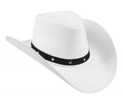 BOLAND Chapeau cowboy blanc adulte - 232519 (Taille Unique)