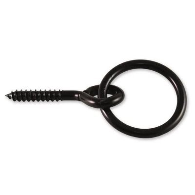 CHAPUIS  4457ZN Anneau &eacute;curie vis acier zingue D7 mm x 55 mm Noir