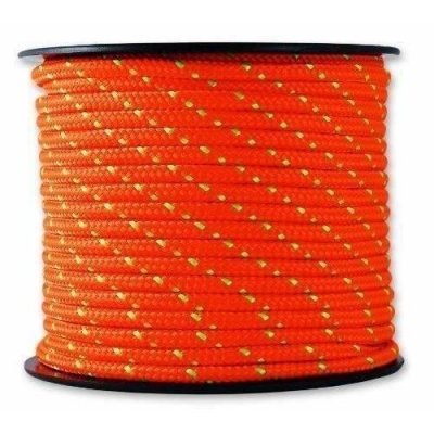 CHAPUIS  - Tresse polyest./polyamide orange/vert &Oslash;3mm 200kg bob 25m