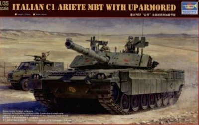 TRUMPETER Char de bataille italien C1 Ariete avec blindage suppl&eacute;mentaire