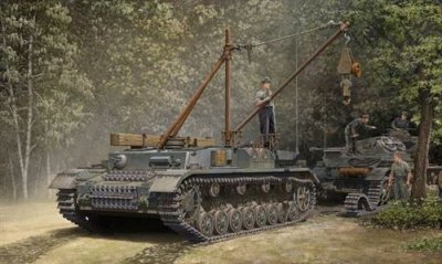 TRUMPETER Char de d&eacute;pannage allemand Bergepanzer IV
