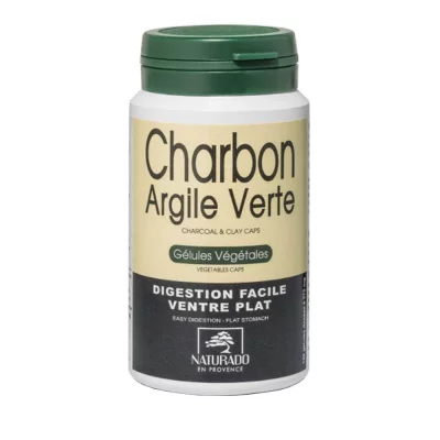NATURADO EN PROVENCE Charbon & Argile Verte 120 Gelules Naturado