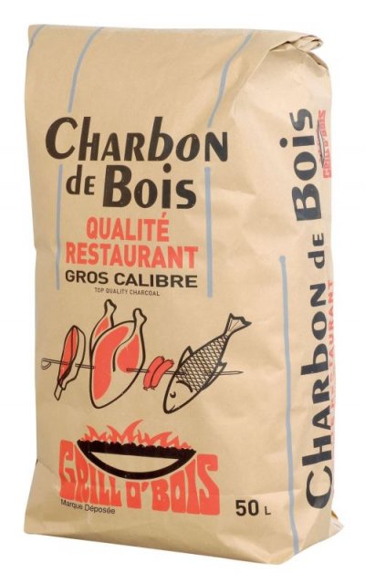 GRILL O BOIS Charbon de bois 50l 'qualit&eacute; restaurant' grill o'bois 