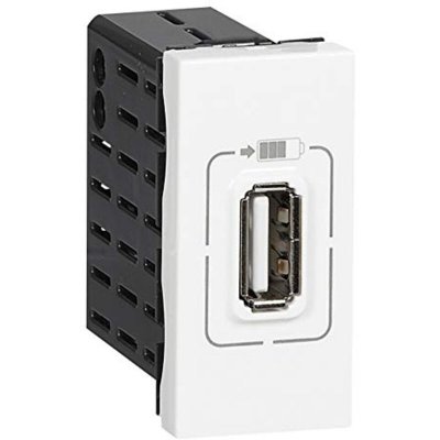 LEGRAND Chargeur 1 usb 22,5x45  universel planet wattohm 077591