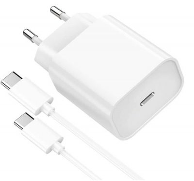 PHONILLICO Chargeur 20W + Cable USB-C USB-C 2m pour iPad Pro / iPad Air 4 / iPad Air 5