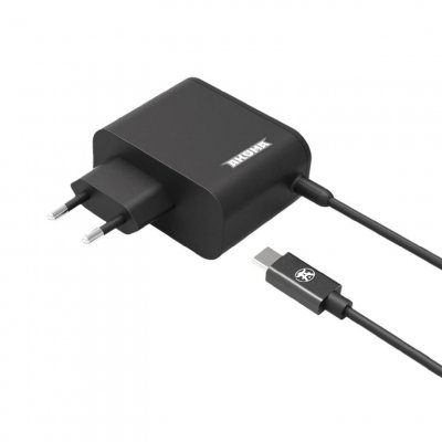 AKUMA Chargeur  Gan USB-C 65 W Cyber V03 Noir pour Nintendo Switch 2