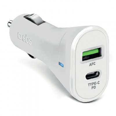 SBS Chargeur allume cigare Chargeur De Voiture 20W