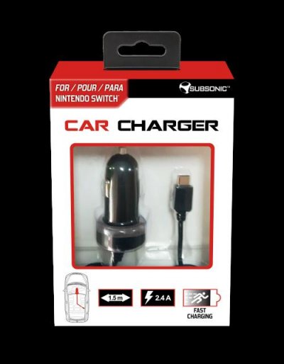 SUBSONIC Chargeur allume-cigare  Car Charger pour Nintendo Switch 