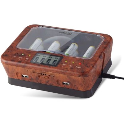 FISHTEC Chargeur de Piles  Universel + 2 Ports USB