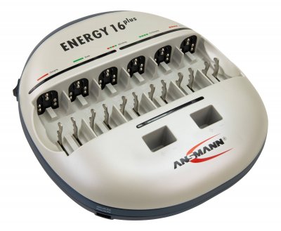 ANSMANN Chargeur de piles rondes NiCd, NiMH  Energy 16 plus A77988