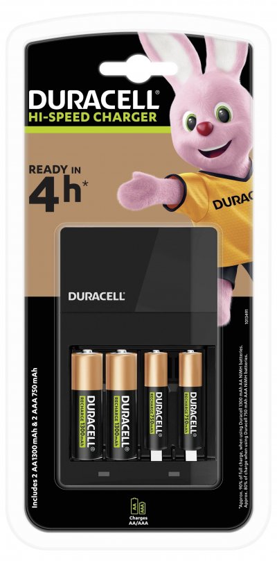 DURACELL Chargeur  AA/AAA x2 + Chargeur CEF14
