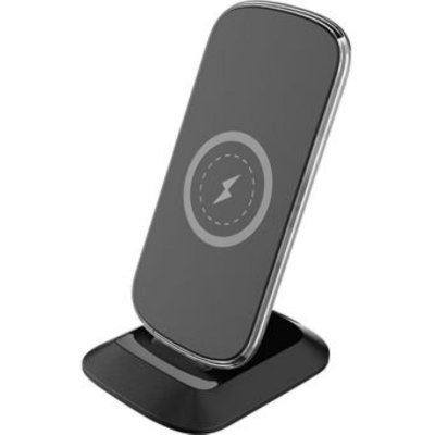 BIGBEN Chargeur induction FastCharge Stand 15W  Connected Noir + Chargeur secteur 20W Recycl&eacute;