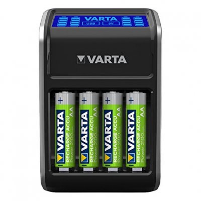 VARTA Chargeur Lcd Plug Et 4 Accus AA 2100 Mah  57677101441 