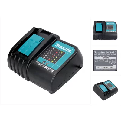 MAKITA Chargeur  DC18SD Type glissi&egrave;re : 14,4 &agrave; 18 V Li-Ion 