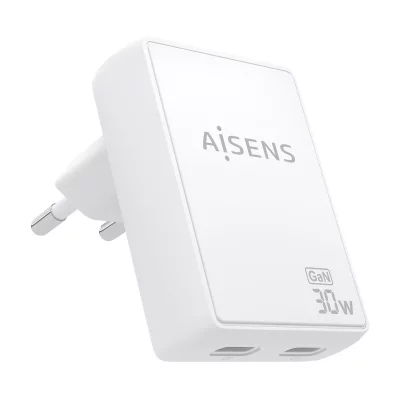 AISENS Chargeur mural  ASCH-30W2P075-W Blanc 30 W
