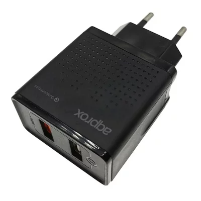 PALADONE Chargeur mural approx! APPUSBWALLQC 18W Noir