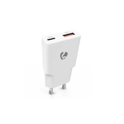 NEDIS Chargeur mural GaN 30W PD3.0 USB-A/USB-C Blanc