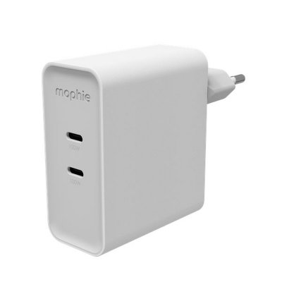 MOPHIE Chargeur Mural  Speedport 100w Gan Blanc 2 Usb-c Type C