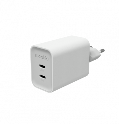 MOPHIE Chargeur Mural  Speedport 70w Gan Double Usb-c Blanc 2 Ports
