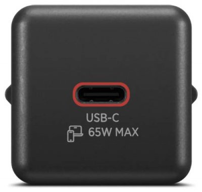 LENOVO Chargeur PC  mini GaN USB-C 65 W Noir + c&acirc;ble 2m